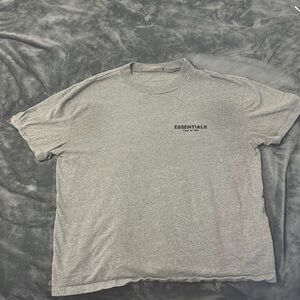 Essentials Fear of God Short Sleeve Light Grey Shirt L WILLING TO NEGOTIATE